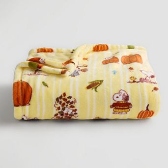 The Big One® Peanuts Harvest Plush Throw Blanket