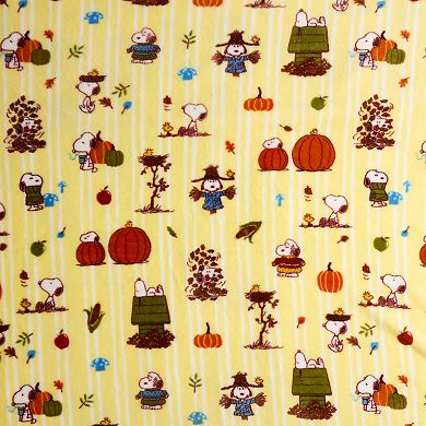 The Big One® Peanuts Harvest Plush Throw Blanket