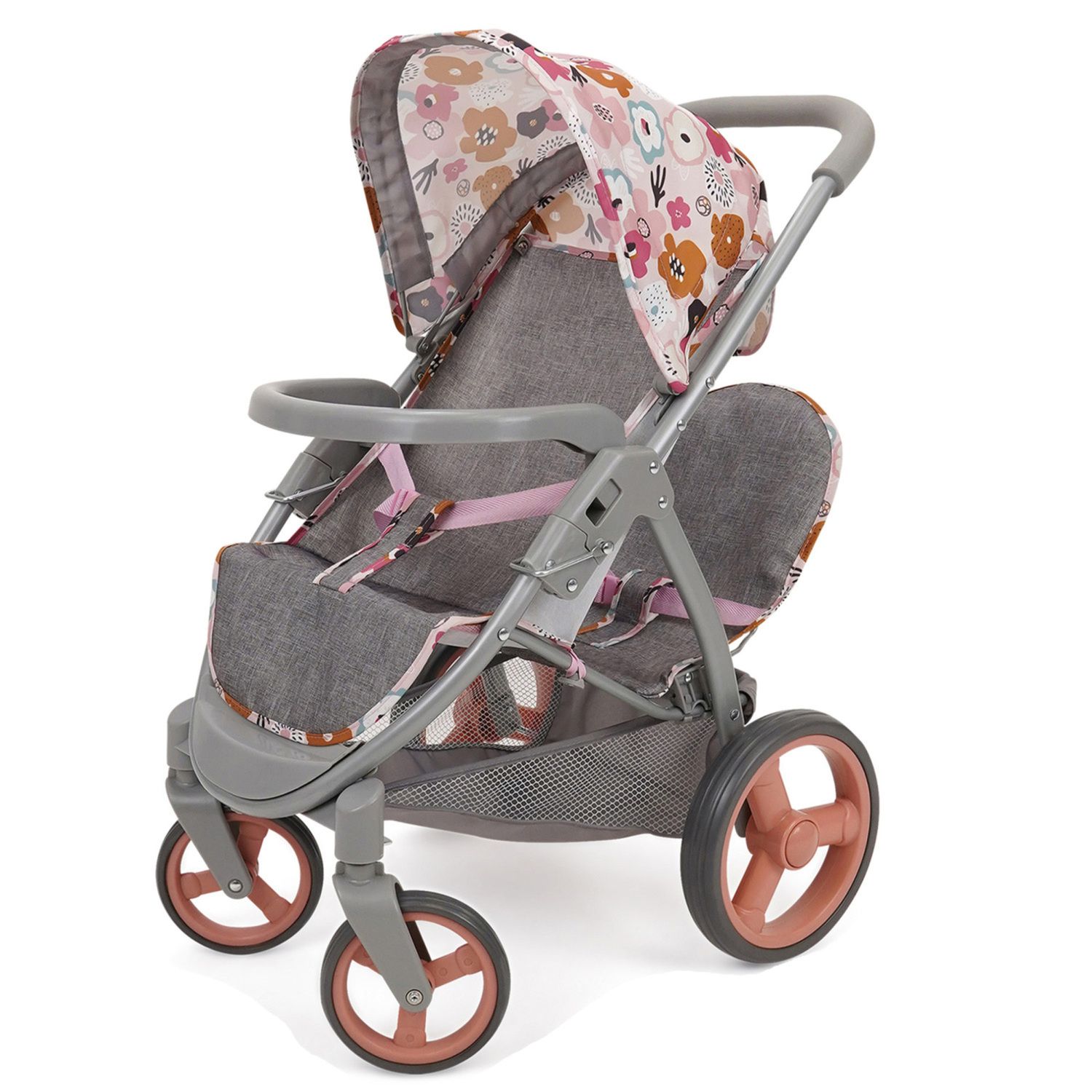 Детские аксессуары для кукол 509 Crew Mabelle Flora Mabelle Twin Doll Stroller Accessory For 2 Dolls Kids Toy — фото 1