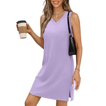 V-Neck Sleeveless Beach Sundress Split