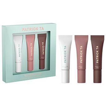 PATRICK TA Mini Major Moisture Smoothing and Hydrating Tinted Lip Balm Trio Makeup Gift Set