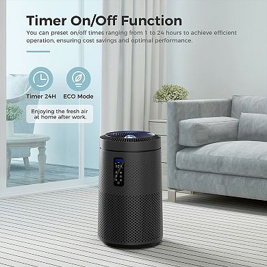 Smart Large Room Air Purifier 1782 Sq Ft with Washable Filter & Star Projector