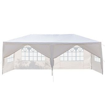 Loheer 120x240 Inch Outdoor Canopy Tent Removable Sidewalls Wedding Gazebo