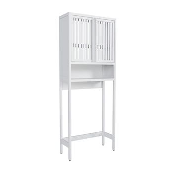 Loheer Over The Toilet Storage Shelf 64.8 Inch Freestanding Space Saver For Bathroom And Laundry