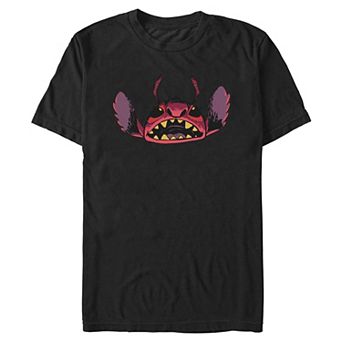 Men's Disney's Lilo & Stitch Leroy Evil Face Graphic Tee