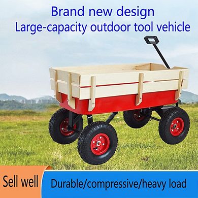 Outdoor Sport Wagon Heavy Duty Utility Cart For Gardening