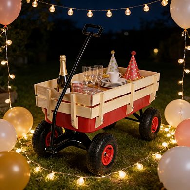 Outdoor Sport Wagon Heavy Duty Utility Cart For Gardening