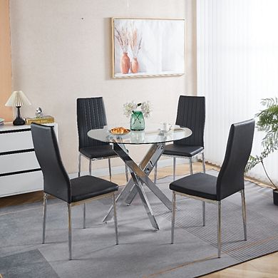 Modern Home Dining Chair Set of 4, 32 Inch For Kitchen And Dining Room