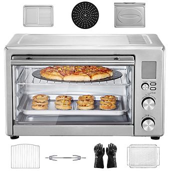 13-in-1 Air Fryer Toaster Oven 28L Convection Oven 1800W Countertop Combo for Baking Roasting