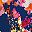 Floral Navy Blue