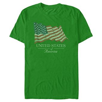 Men's USA Waving Flag Graphic Tee
