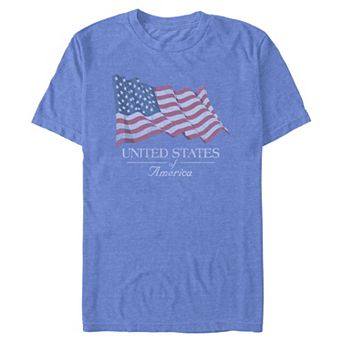 Men's USA Waving Flag Graphic Tee