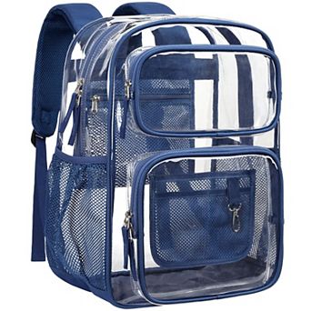 Transparent PVC Backpack Heavy Duty Bookbag