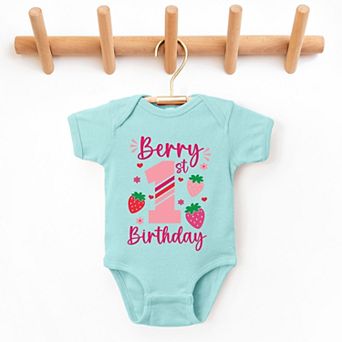 The Juniper Shop Berry 1st Birthday Baby Short Sleeve Bodysuit