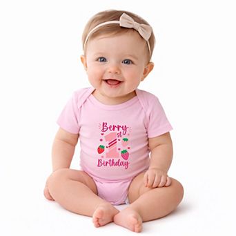 The Juniper Shop Berry 1st Birthday Baby Short Sleeve Bodysuit
