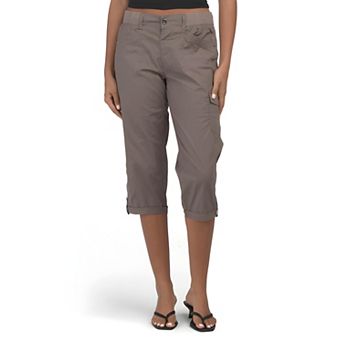Mid Rise Utility Capri Pants