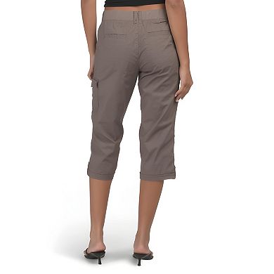 Mid Rise Utility Capri Pants