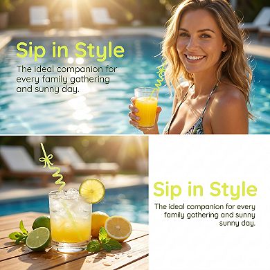 10 Pcs Reusable Straws, Plastic Solid Color Straws, Long Drinking Straws for 40 oz Tumbler