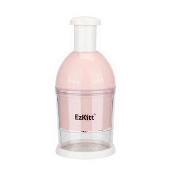 Vegetable Chopper Manual Food Processor, Ergonomic Tap Garlic Chopper with Shell, Dicing Veggies