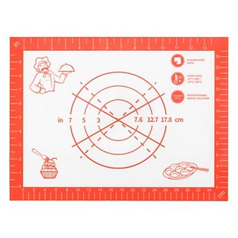 Thickened Version Silicone Pastry Mat Non Stick Baking Mat Heat Resistant with Measurements