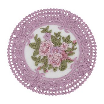 1 pc Embroidery Openwork Drink Coaster