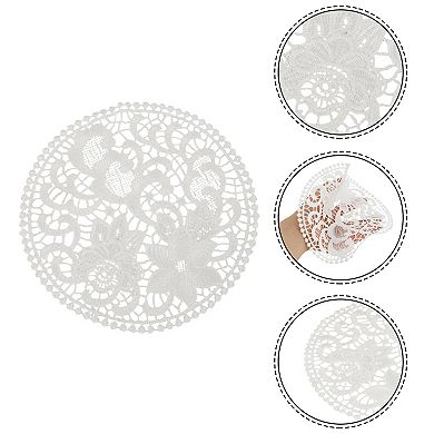 1Pc Reusable Embroidered‌ Openwork Drink Coaster