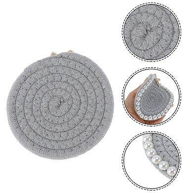 1Pc Round Pearl Heat Insulation Mat Drink Coaster