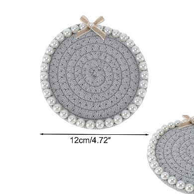 1Pc Round Pearl Heat Insulation Mat Drink Coaster