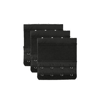 Women Stretchy Bra Extenders 2x2/2x3/2x4 Hooks Elastic Back Bra Extension 3 pc