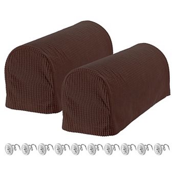 2 pc Stretch Armrest Covers, Armchair Slipcover Anti-Slip for Chair Sofa Couch