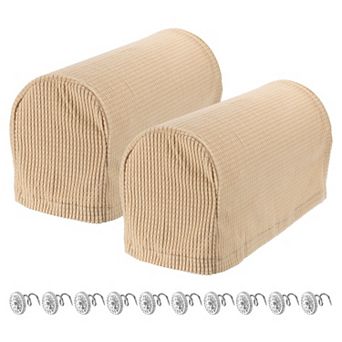 2 pc Stretch Armrest Covers, Armchair Slipcover Anti-Slip for Chair Sofa Couch