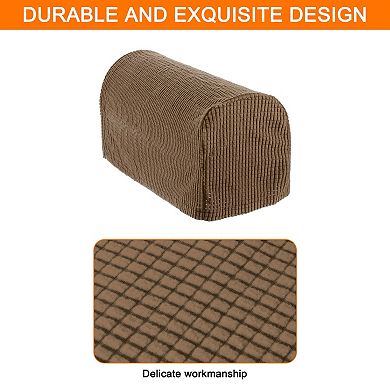 2 Pcs Stretch Armrest Covers, Anti-Slip Armchair Slipcover for Sofas, Couches & Recliners