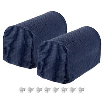 2 pc Stretch Armrest Covers, Anti-Slip Armchair Slipcover for Sofas, Couches & Recliners