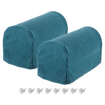 2 pc Stretch Armrest Covers, Anti-Slip Armchair Slipcover for Sofas, Couches & Recliners