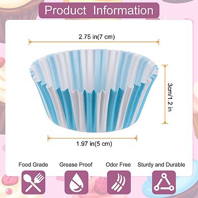 100Pcs Cupcake Liners, Cupcake Cups Standard Size Muffins Liners Papers Baking Cups Wrappers