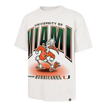 Men's '47 White Miami Hurricanes Team Flex Foundation T-Shirt