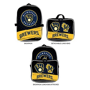 MOJO Milwaukee Brewers Backpack & Lunch Box 2 pc Set