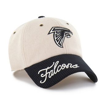 Women's '47 Natural/Black Atlanta Falcons Rope Script Clean Up Adjustable Hat