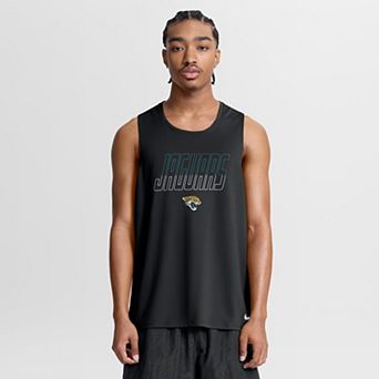 Men's Nike Black Jacksonville Jaguars Kickoff Miler Dri-FIT Tank​ Top