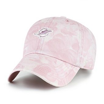 Women's '47 Pink Miami Dolphins Gardenia Clean Up Adjustable Hat