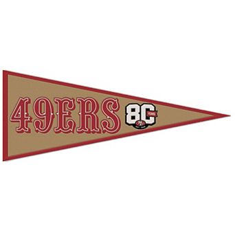 WinCraft San Francisco 49ers 80th Anniversary 13" x 32" Wool Pennant