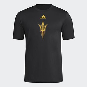 Men's adidas Black Arizona State Sun Devils 2026 Locker Logo Pre-Game T-Shirt