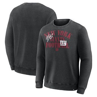 Men's Fanatics Black New York Giants Halftime Lead Relaxed Heavyweight French Terry Sweatshirt