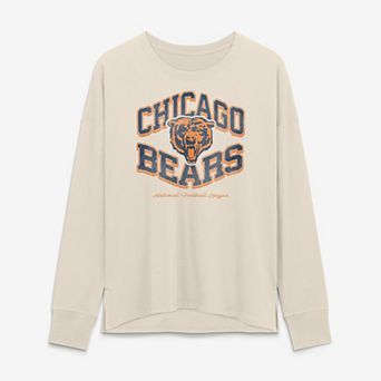 Women's Fanatics Cream Chicago Bears Heritage Legacy Long Sleeve T-Shirt