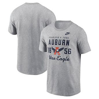 Men's Nike Gray Auburn Tigers Legacy Stacked Established T-Shirt