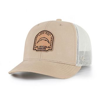 Men's '47 Khaki Los Angeles Chargers Bonehide Trucker Adjustable Hat