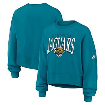 Women's Nike Teal Jacksonville Jaguars Oversized Phoenix Fleece Sweatshirt