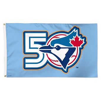 WinCraft Toronto Blue Jays 3' x 5' Single-Sided 50th Season Deluxe Flag