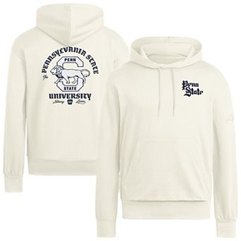 Men's adidas Cream Penn State Nittany Lions Vintage Vault Premium Hoodie
