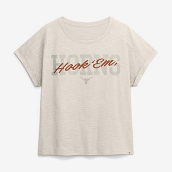 Women's Fanatics Natural Texas Longhorns Hometown Premium Oversized Boxy T-Shirt